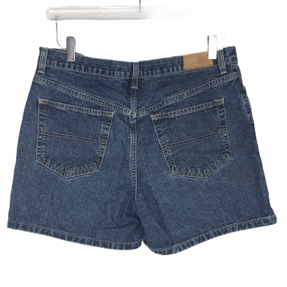 Tommy Hilfiger Vintage Boyfriend Denim Shorts Size 10 | Y2K High-Rise - Picture 2 of 9